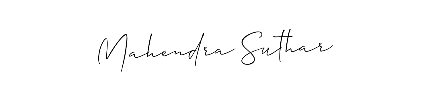 if you are searching for the best signature style for your name Mahendra Suthar. so please give up your signature search. here we have designed multiple signature styles  using Allison_Script. Mahendra Suthar signature style 2 images and pictures png