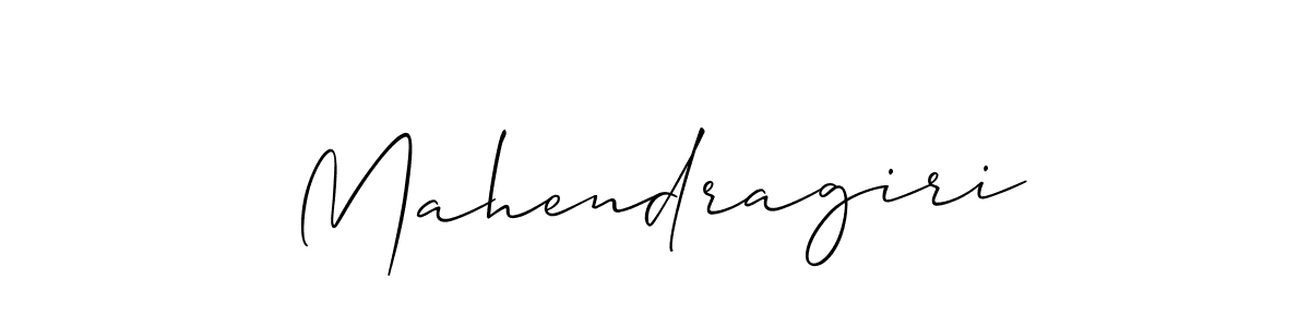 It looks lik you need a new signature style for name Mahendragiri. Design unique handwritten (Allison_Script) signature with our free signature maker in just a few clicks. Mahendragiri signature style 2 images and pictures png