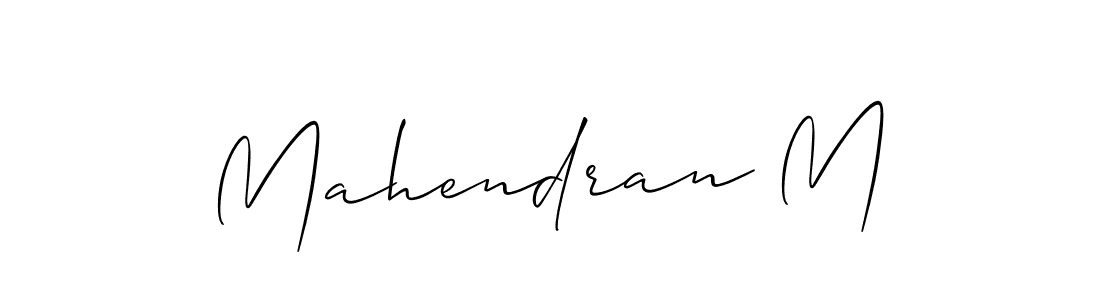 How to Draw Mahendran M signature style? Allison_Script is a latest design signature styles for name Mahendran M. Mahendran M signature style 2 images and pictures png