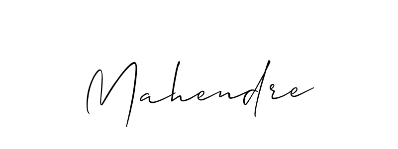 How to make Mahendre name signature. Use Allison_Script style for creating short signs online. This is the latest handwritten sign. Mahendre signature style 2 images and pictures png