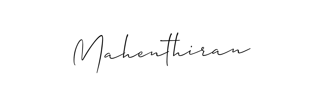 Allison_Script is a professional signature style that is perfect for those who want to add a touch of class to their signature. It is also a great choice for those who want to make their signature more unique. Get Mahenthiran name to fancy signature for free. Mahenthiran signature style 2 images and pictures png