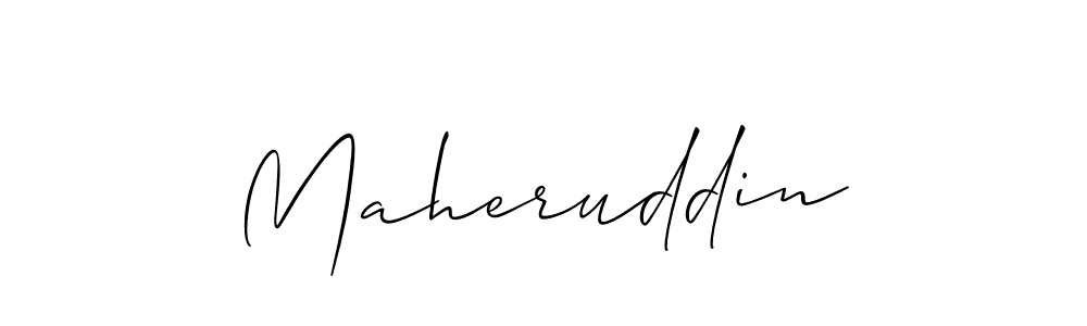 You should practise on your own different ways (Allison_Script) to write your name (Maheruddin) in signature. don't let someone else do it for you. Maheruddin signature style 2 images and pictures png