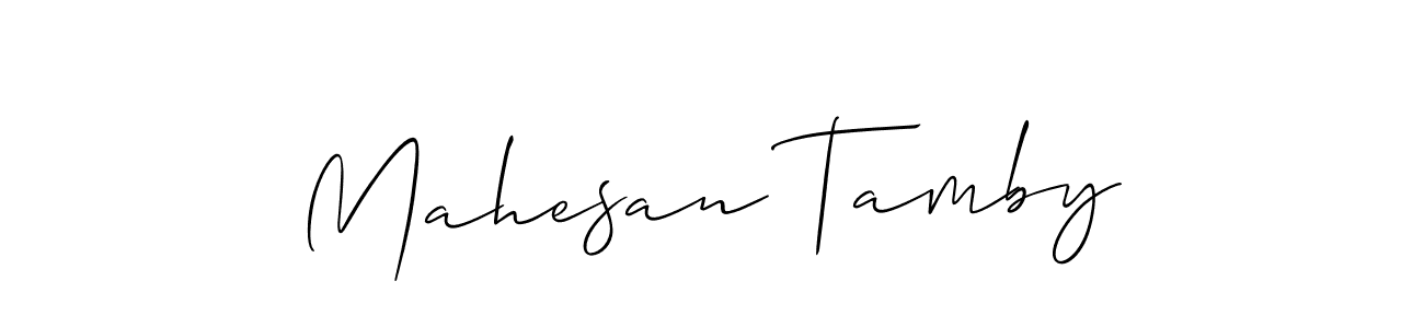 You can use this online signature creator to create a handwritten signature for the name Mahesan Tamby. This is the best online autograph maker. Mahesan Tamby signature style 2 images and pictures png