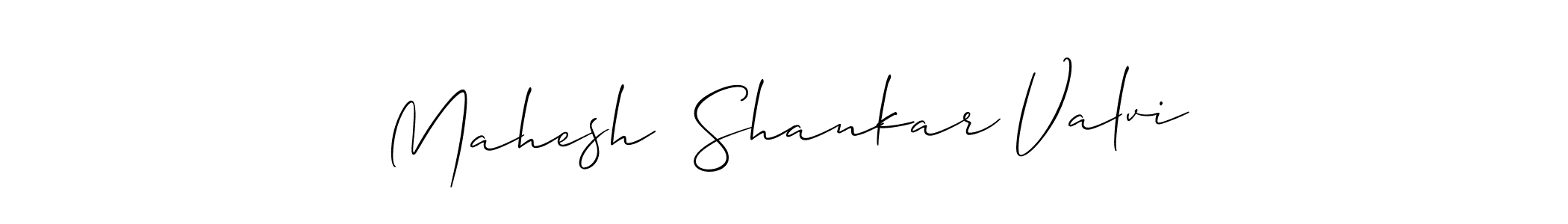 You should practise on your own different ways (Allison_Script) to write your name (Mahesh  Shankar Valvi) in signature. don't let someone else do it for you. Mahesh  Shankar Valvi signature style 2 images and pictures png