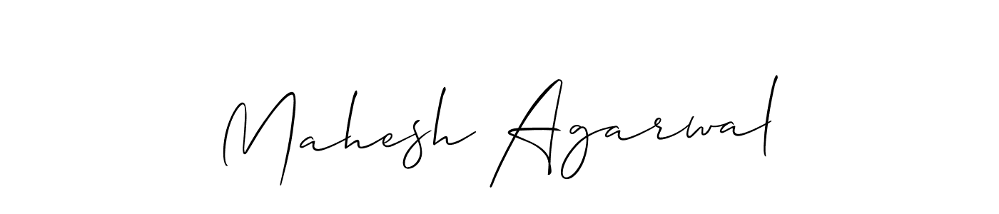 Also we have Mahesh Agarwal name is the best signature style. Create professional handwritten signature collection using Allison_Script autograph style. Mahesh Agarwal signature style 2 images and pictures png