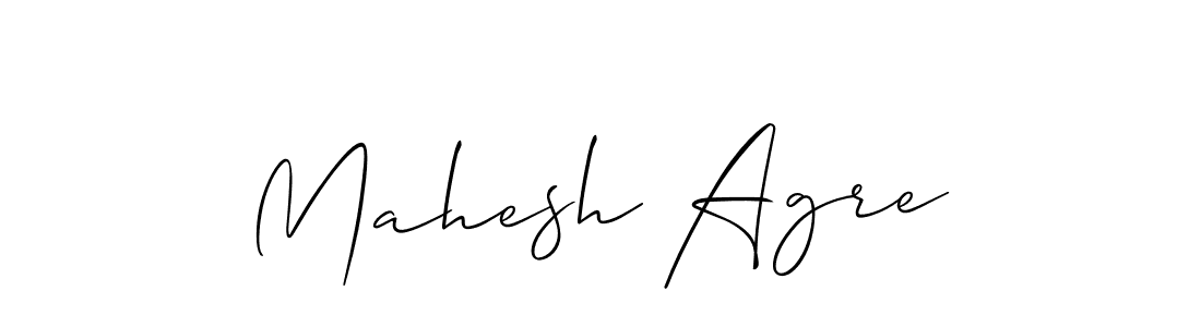 Allison_Script is a professional signature style that is perfect for those who want to add a touch of class to their signature. It is also a great choice for those who want to make their signature more unique. Get Mahesh Agre name to fancy signature for free. Mahesh Agre signature style 2 images and pictures png