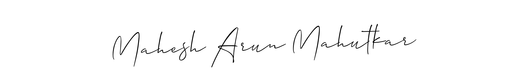 How to Draw Mahesh Arun Mahutkar signature style? Allison_Script is a latest design signature styles for name Mahesh Arun Mahutkar. Mahesh Arun Mahutkar signature style 2 images and pictures png