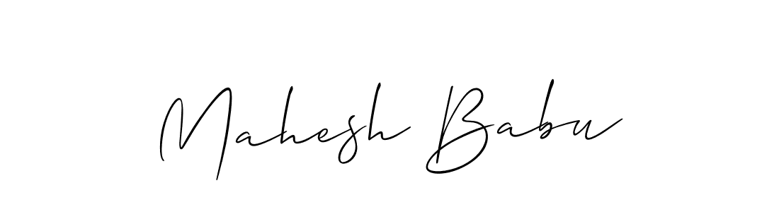 You should practise on your own different ways (Allison_Script) to write your name (Mahesh Babu) in signature. don't let someone else do it for you. Mahesh Babu signature style 2 images and pictures png