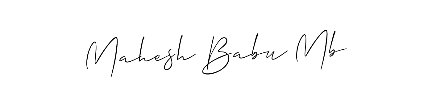 Make a beautiful signature design for name Mahesh Babu Mb. Use this online signature maker to create a handwritten signature for free. Mahesh Babu Mb signature style 2 images and pictures png