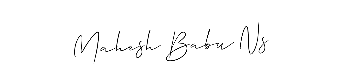 This is the best signature style for the Mahesh Babu Ns name. Also you like these signature font (Allison_Script). Mix name signature. Mahesh Babu Ns signature style 2 images and pictures png