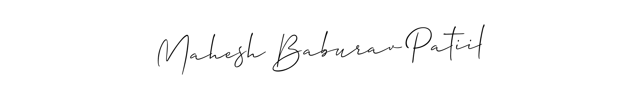 How to make Mahesh Baburav Patiil signature? Allison_Script is a professional autograph style. Create handwritten signature for Mahesh Baburav Patiil name. Mahesh Baburav Patiil signature style 2 images and pictures png