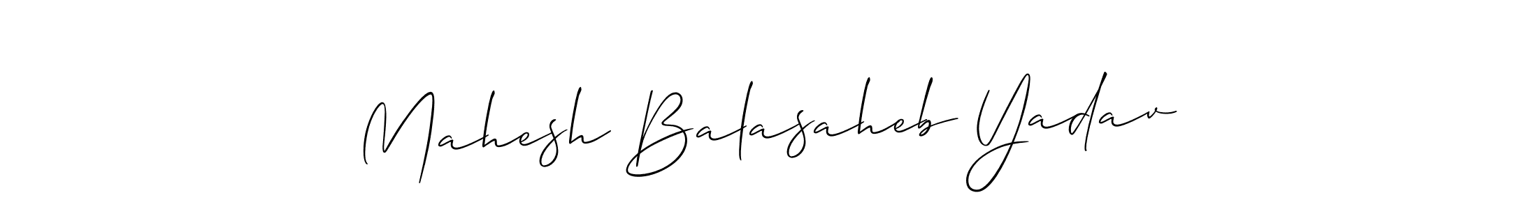 Create a beautiful signature design for name Mahesh Balasaheb Yadav. With this signature (Allison_Script) fonts, you can make a handwritten signature for free. Mahesh Balasaheb Yadav signature style 2 images and pictures png