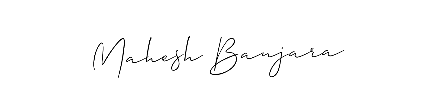 Use a signature maker to create a handwritten signature online. With this signature software, you can design (Allison_Script) your own signature for name Mahesh Banjara. Mahesh Banjara signature style 2 images and pictures png