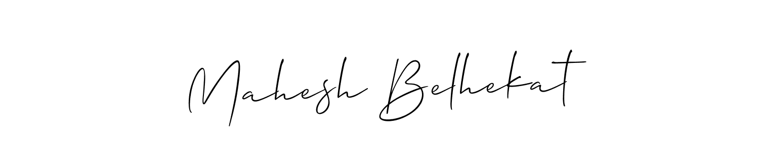 Make a beautiful signature design for name Mahesh Belhekat. With this signature (Allison_Script) style, you can create a handwritten signature for free. Mahesh Belhekat signature style 2 images and pictures png