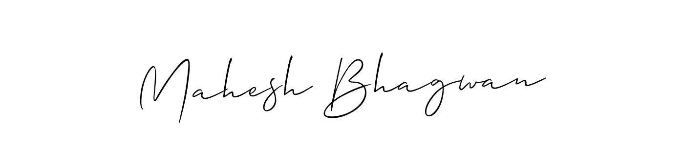 Make a beautiful signature design for name Mahesh Bhagwan. With this signature (Allison_Script) style, you can create a handwritten signature for free. Mahesh Bhagwan signature style 2 images and pictures png