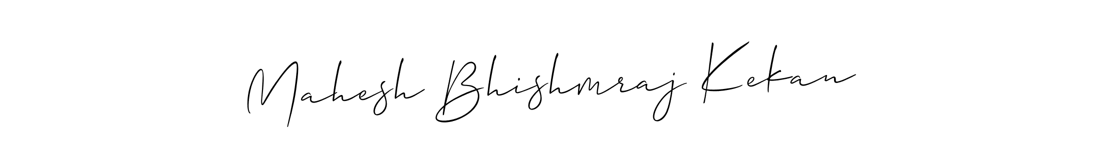 Use a signature maker to create a handwritten signature online. With this signature software, you can design (Allison_Script) your own signature for name Mahesh Bhishmraj Kekan. Mahesh Bhishmraj Kekan signature style 2 images and pictures png