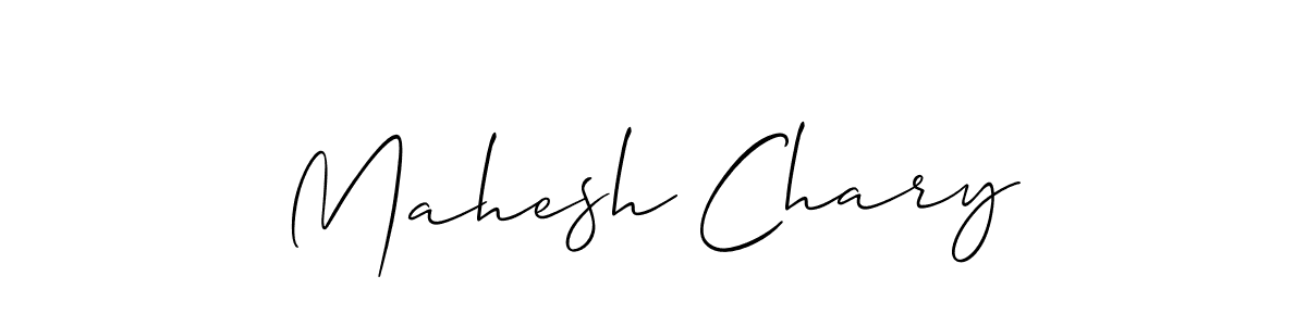 Mahesh Chary stylish signature style. Best Handwritten Sign (Allison_Script) for my name. Handwritten Signature Collection Ideas for my name Mahesh Chary. Mahesh Chary signature style 2 images and pictures png