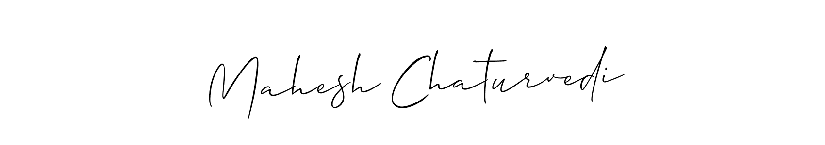 How to make Mahesh Chaturvedi name signature. Use Allison_Script style for creating short signs online. This is the latest handwritten sign. Mahesh Chaturvedi signature style 2 images and pictures png