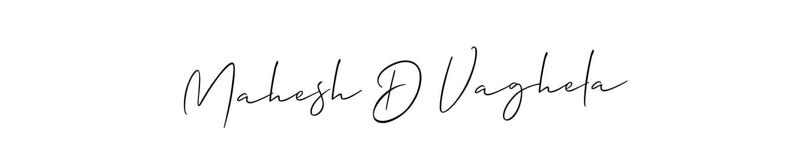 Mahesh D Vaghela stylish signature style. Best Handwritten Sign (Allison_Script) for my name. Handwritten Signature Collection Ideas for my name Mahesh D Vaghela. Mahesh D Vaghela signature style 2 images and pictures png