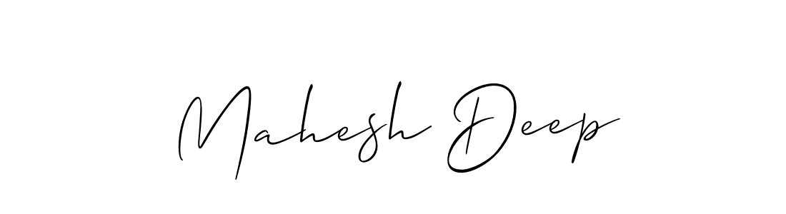 Design your own signature with our free online signature maker. With this signature software, you can create a handwritten (Allison_Script) signature for name Mahesh Deep. Mahesh Deep signature style 2 images and pictures png