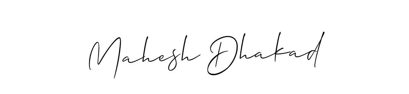 How to make Mahesh Dhakad signature? Allison_Script is a professional autograph style. Create handwritten signature for Mahesh Dhakad name. Mahesh Dhakad signature style 2 images and pictures png