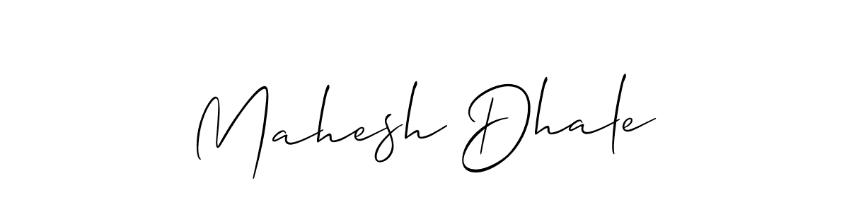 Design your own signature with our free online signature maker. With this signature software, you can create a handwritten (Allison_Script) signature for name Mahesh Dhale. Mahesh Dhale signature style 2 images and pictures png