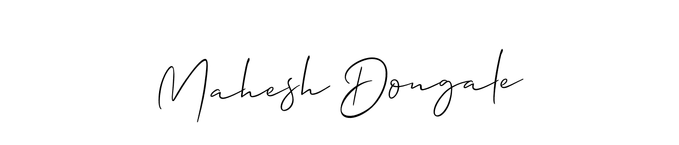 How to make Mahesh Dongale signature? Allison_Script is a professional autograph style. Create handwritten signature for Mahesh Dongale name. Mahesh Dongale signature style 2 images and pictures png