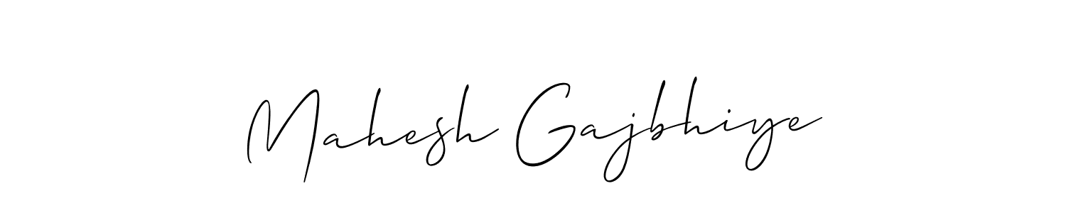 Allison_Script is a professional signature style that is perfect for those who want to add a touch of class to their signature. It is also a great choice for those who want to make their signature more unique. Get Mahesh Gajbhiye name to fancy signature for free. Mahesh Gajbhiye signature style 2 images and pictures png