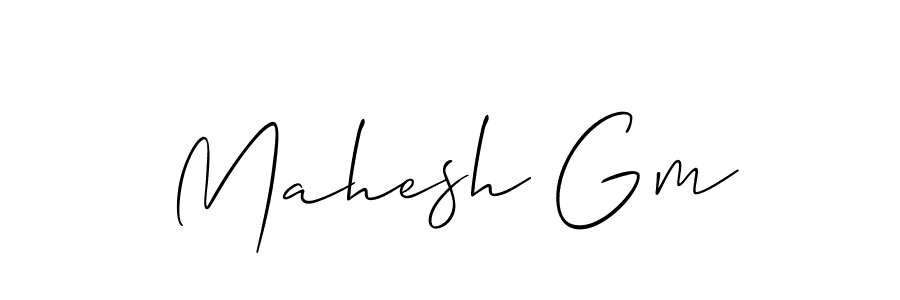 Design your own signature with our free online signature maker. With this signature software, you can create a handwritten (Allison_Script) signature for name Mahesh Gm. Mahesh Gm signature style 2 images and pictures png