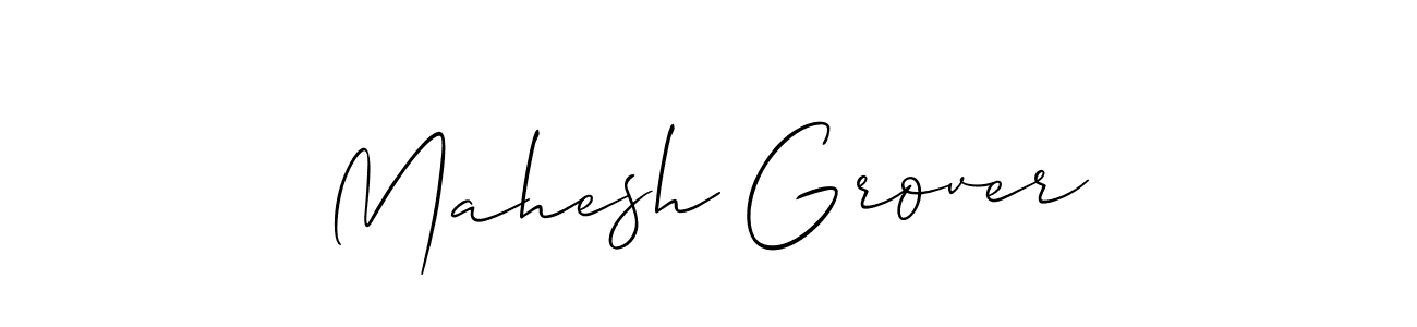 The best way (Allison_Script) to make a short signature is to pick only two or three words in your name. The name Mahesh Grover include a total of six letters. For converting this name. Mahesh Grover signature style 2 images and pictures png