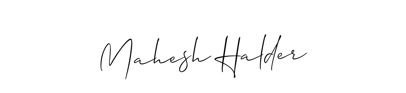 Make a short Mahesh Halder signature style. Manage your documents anywhere anytime using Allison_Script. Create and add eSignatures, submit forms, share and send files easily. Mahesh Halder signature style 2 images and pictures png