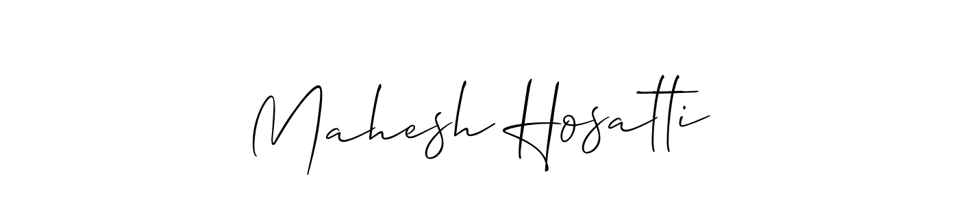 Mahesh Hosatti stylish signature style. Best Handwritten Sign (Allison_Script) for my name. Handwritten Signature Collection Ideas for my name Mahesh Hosatti. Mahesh Hosatti signature style 2 images and pictures png