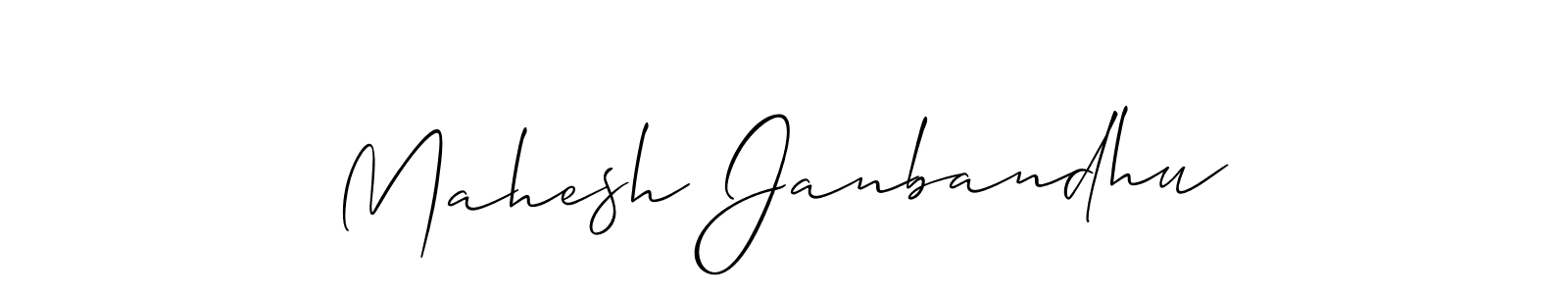 Make a beautiful signature design for name Mahesh Janbandhu. Use this online signature maker to create a handwritten signature for free. Mahesh Janbandhu signature style 2 images and pictures png