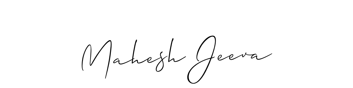 Use a signature maker to create a handwritten signature online. With this signature software, you can design (Allison_Script) your own signature for name Mahesh Jeeva. Mahesh Jeeva signature style 2 images and pictures png