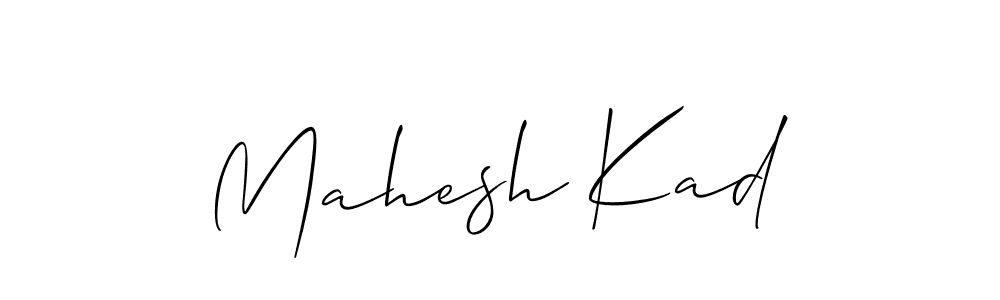 The best way (Allison_Script) to make a short signature is to pick only two or three words in your name. The name Mahesh Kad include a total of six letters. For converting this name. Mahesh Kad signature style 2 images and pictures png