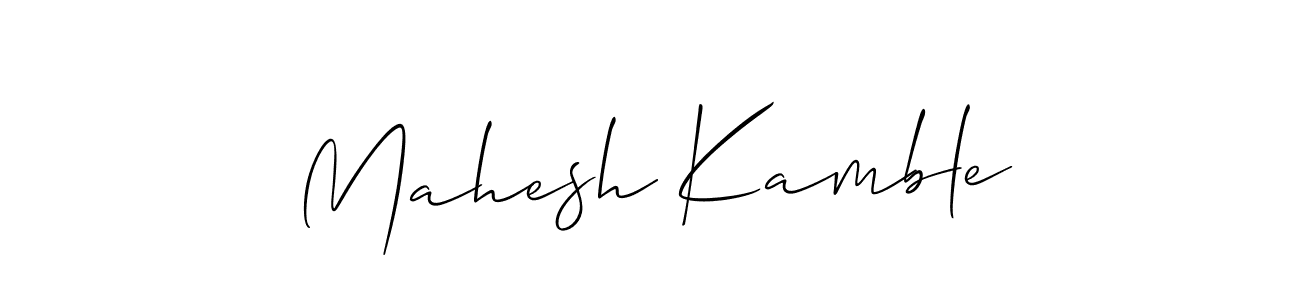 Design your own signature with our free online signature maker. With this signature software, you can create a handwritten (Allison_Script) signature for name Mahesh Kamble. Mahesh Kamble signature style 2 images and pictures png