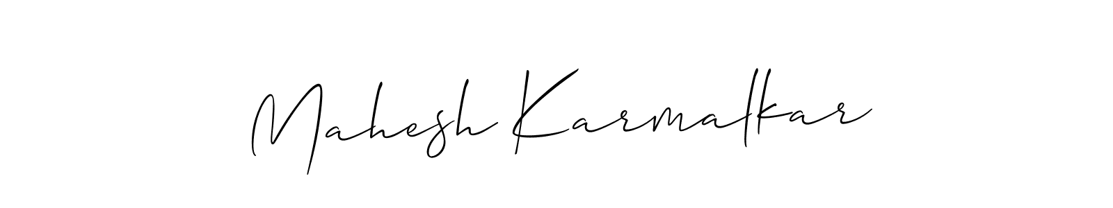 How to Draw Mahesh Karmalkar signature style? Allison_Script is a latest design signature styles for name Mahesh Karmalkar. Mahesh Karmalkar signature style 2 images and pictures png