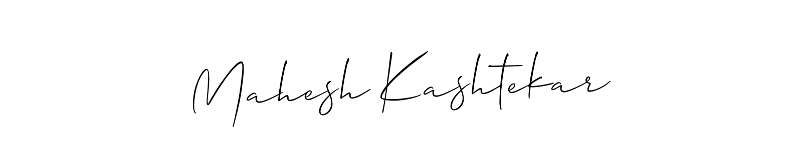 Make a beautiful signature design for name Mahesh Kashtekar. With this signature (Allison_Script) style, you can create a handwritten signature for free. Mahesh Kashtekar signature style 2 images and pictures png