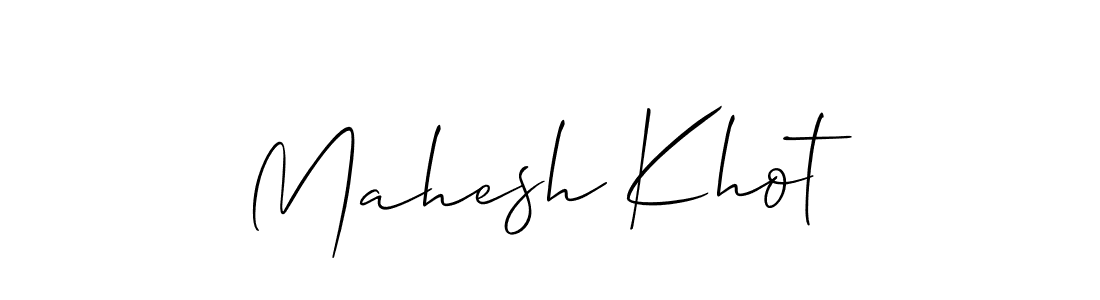 How to make Mahesh Khot name signature. Use Allison_Script style for creating short signs online. This is the latest handwritten sign. Mahesh Khot signature style 2 images and pictures png