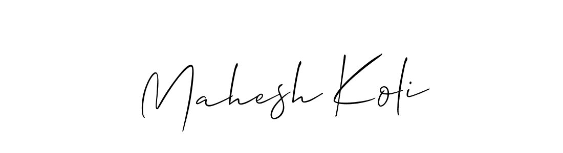 if you are searching for the best signature style for your name Mahesh Koli. so please give up your signature search. here we have designed multiple signature styles  using Allison_Script. Mahesh Koli signature style 2 images and pictures png