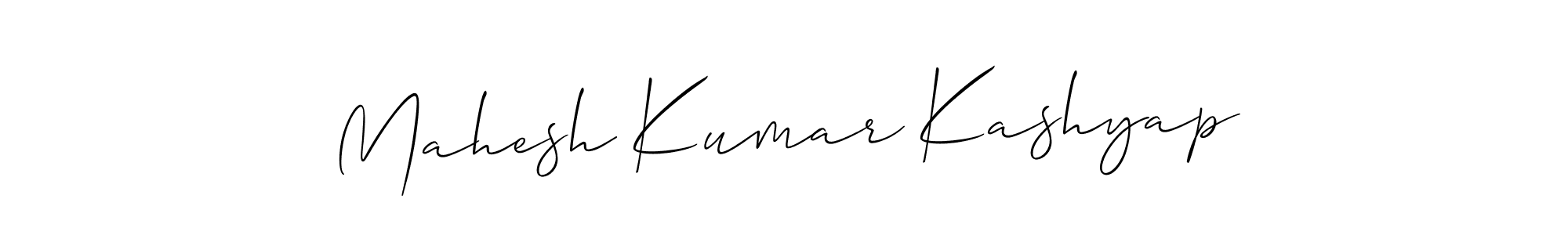 It looks lik you need a new signature style for name Mahesh Kumar Kashyap. Design unique handwritten (Allison_Script) signature with our free signature maker in just a few clicks. Mahesh Kumar Kashyap signature style 2 images and pictures png