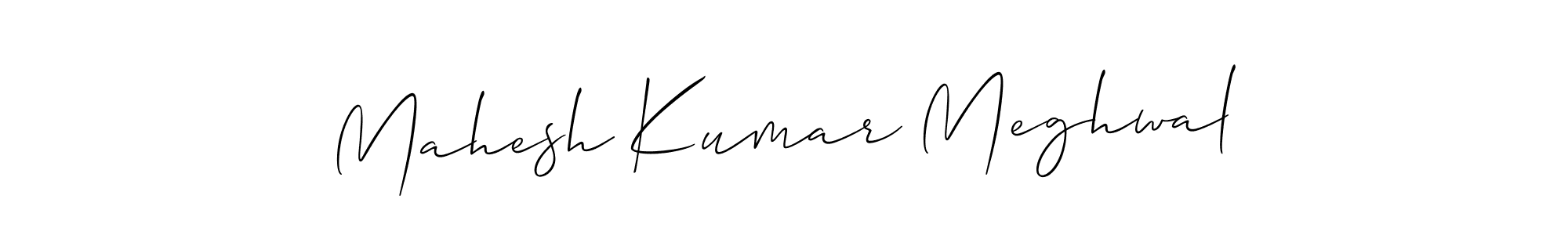 Also You can easily find your signature by using the search form. We will create Mahesh Kumar Meghwal name handwritten signature images for you free of cost using Allison_Script sign style. Mahesh Kumar Meghwal signature style 2 images and pictures png