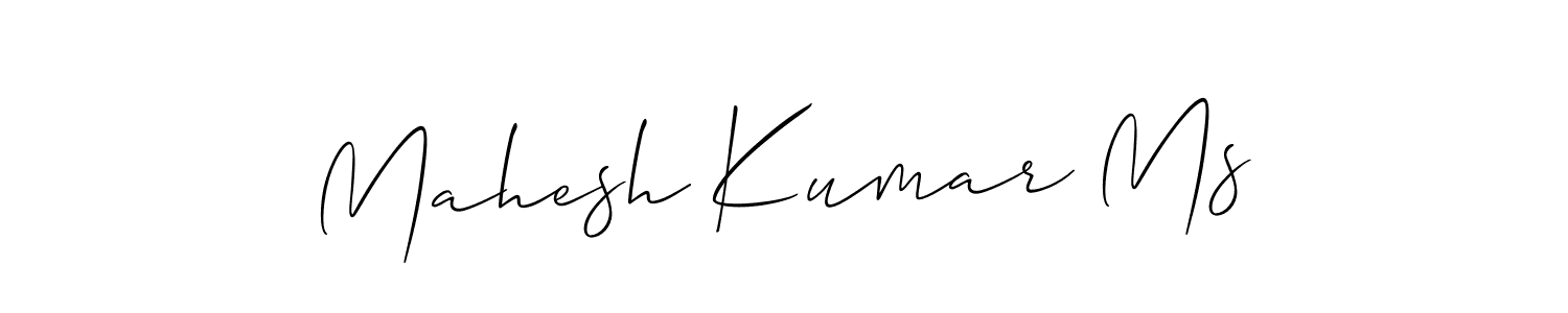 Also we have Mahesh Kumar Ms name is the best signature style. Create professional handwritten signature collection using Allison_Script autograph style. Mahesh Kumar Ms signature style 2 images and pictures png