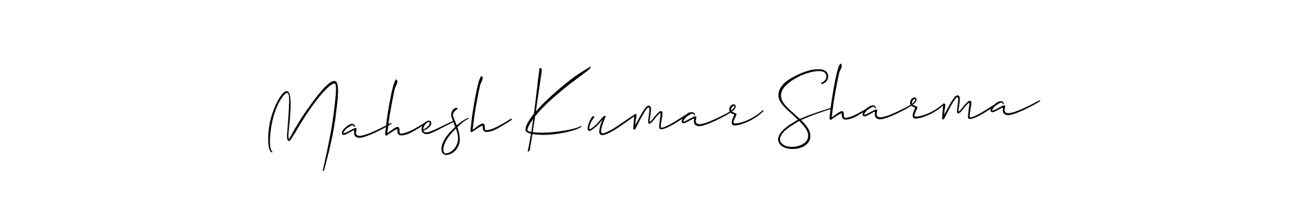 This is the best signature style for the Mahesh Kumar Sharma name. Also you like these signature font (Allison_Script). Mix name signature. Mahesh Kumar Sharma signature style 2 images and pictures png