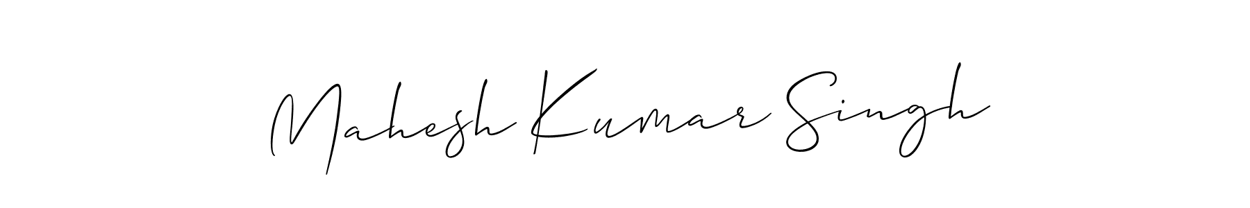 How to Draw Mahesh Kumar Singh signature style? Allison_Script is a latest design signature styles for name Mahesh Kumar Singh. Mahesh Kumar Singh signature style 2 images and pictures png