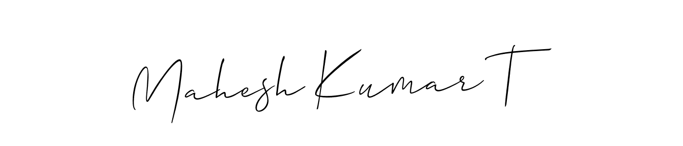 Similarly Allison_Script is the best handwritten signature design. Signature creator online .You can use it as an online autograph creator for name Mahesh Kumar T. Mahesh Kumar T signature style 2 images and pictures png