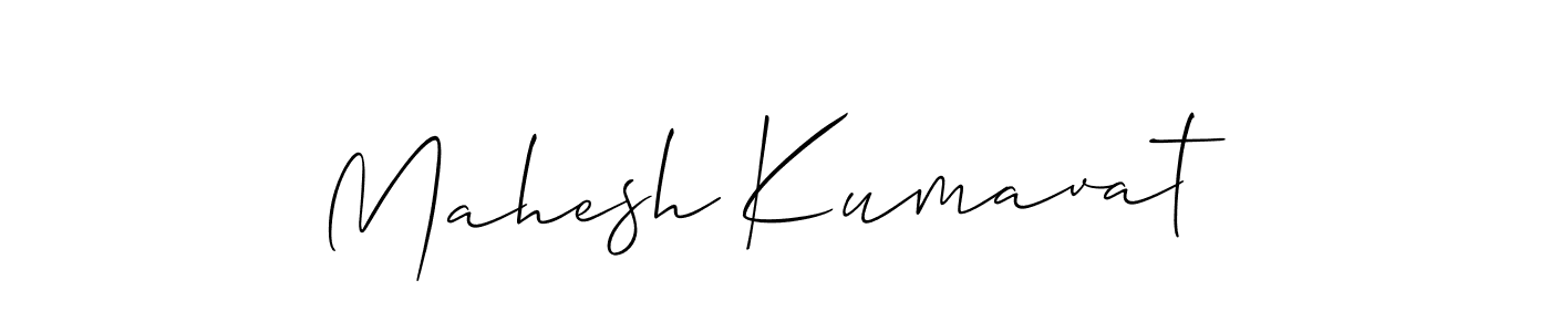 Also You can easily find your signature by using the search form. We will create Mahesh Kumavat name handwritten signature images for you free of cost using Allison_Script sign style. Mahesh Kumavat signature style 2 images and pictures png