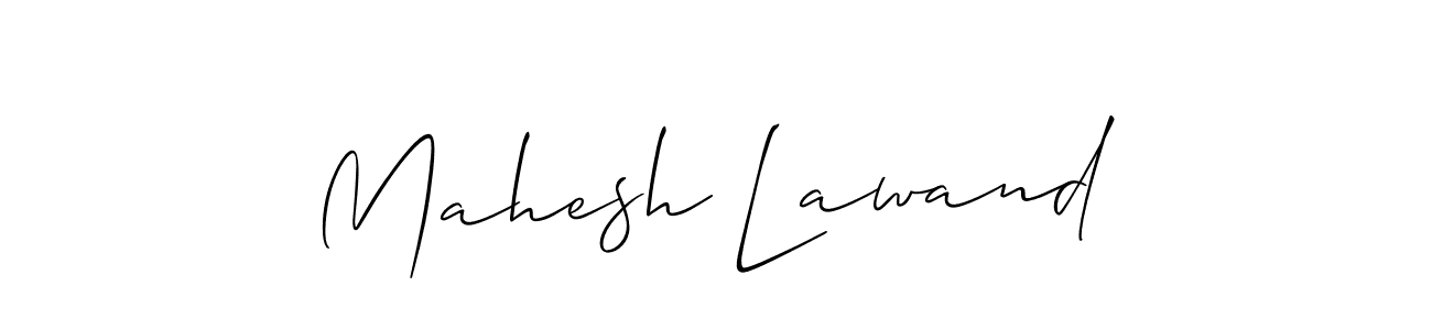 Create a beautiful signature design for name Mahesh Lawand. With this signature (Allison_Script) fonts, you can make a handwritten signature for free. Mahesh Lawand signature style 2 images and pictures png