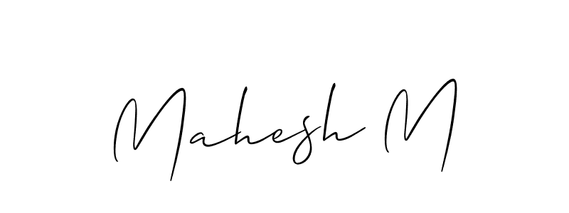 How to Draw Mahesh M signature style? Allison_Script is a latest design signature styles for name Mahesh M. Mahesh M signature style 2 images and pictures png