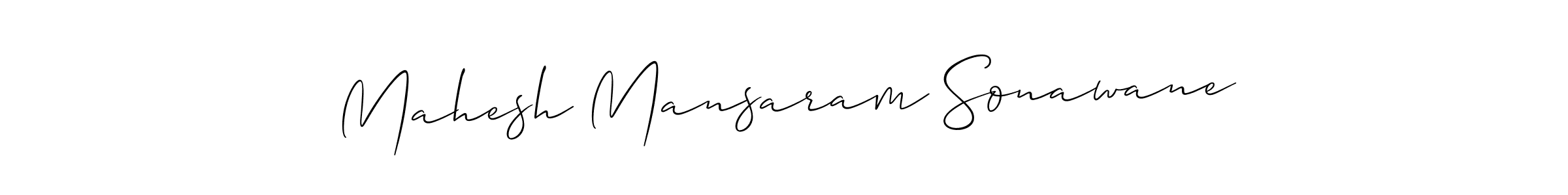 This is the best signature style for the Mahesh Mansaram Sonawane name. Also you like these signature font (Allison_Script). Mix name signature. Mahesh Mansaram Sonawane signature style 2 images and pictures png